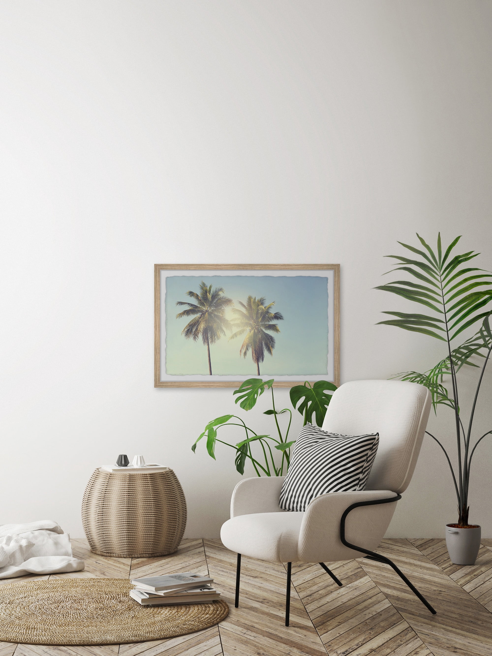 Marmont Hill Palm Tree Sunshine Framed Wall Art