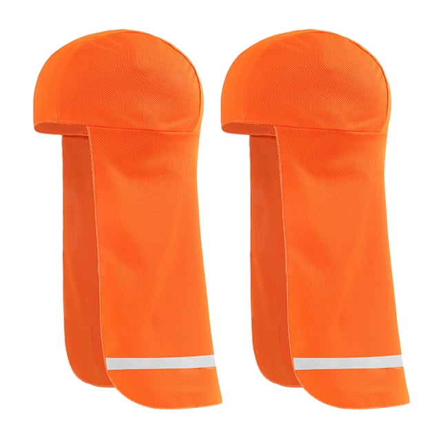 KAKOWELY 2Pcs Reflective Cooling Skull Caps Outdoor Elastic Sun Shade Hat Neck Shield,16.54"X8.66"X8.66"