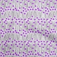 thumbnail image 1 of oneOone Silk Tabby Purple Fabric Abstract Floral Craft Projects Decor Fabric Printed By The Yard 42 Inch Wide, 1 of 5
