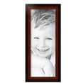 thumbnail image 2 of ArtToFrames 8" x 21" Honors Mahogany with Black Picture Frame, 8x21 inch Brown Wood Poster Frame (WOM-5154), 2 of 7