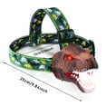 thumbnail image 3 of TIELUTT Lampe Frontale Dinosaure pour Enfants, Lumière DEL Rechargeable avec Sons Rugissants et Lampe Torche, Veilleuse, Lampe Banquier, Double Tête, Équipement de Randonnée pour Hommes, Coussin en Mousse de Camping, Double Équipement de Camping pour Enfants 7 a, 3 of 8