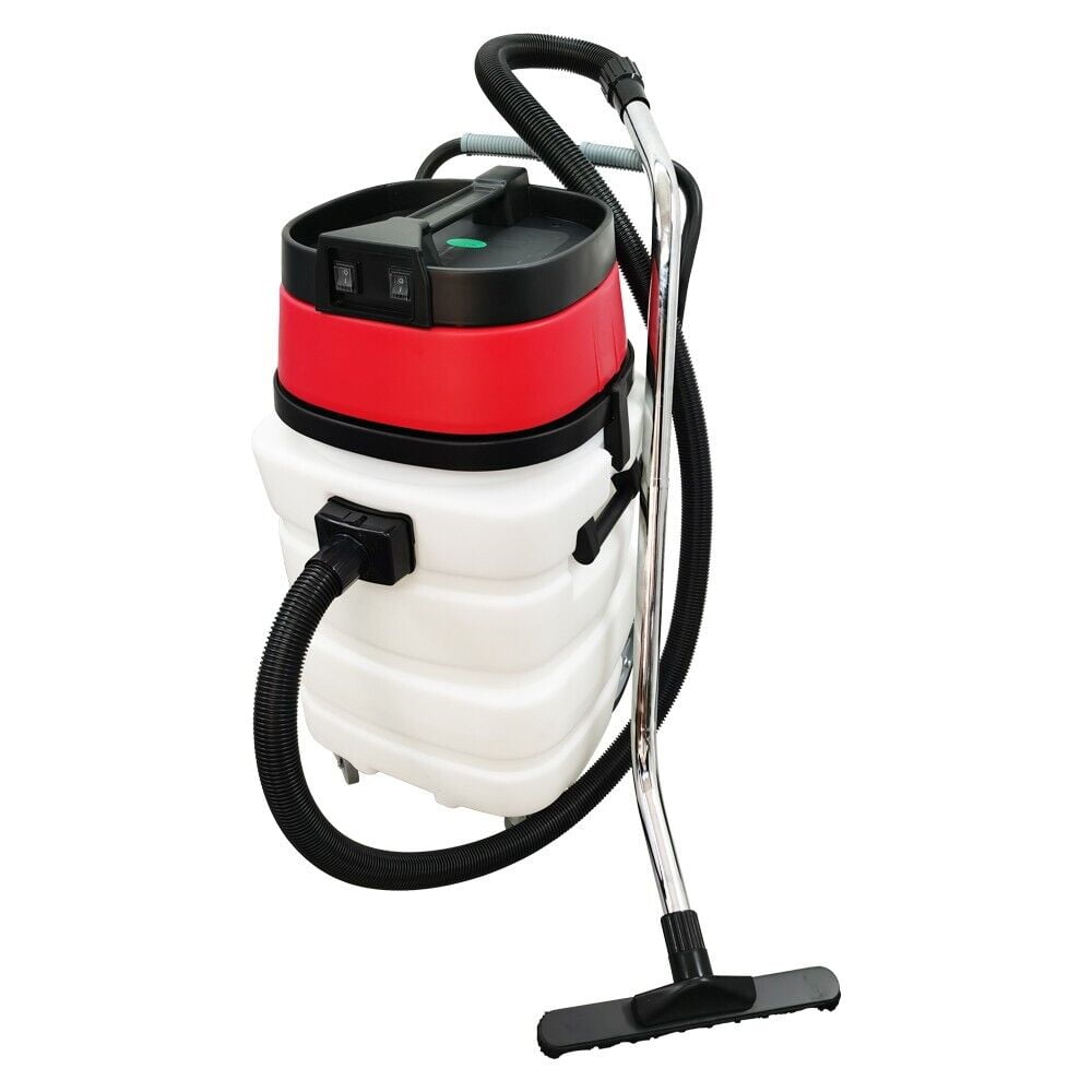 PreAsion 24 Gallon 2-motors Industrial Wet/Dry Vacuum Cleaner Commercial Water Suction Machine 110V