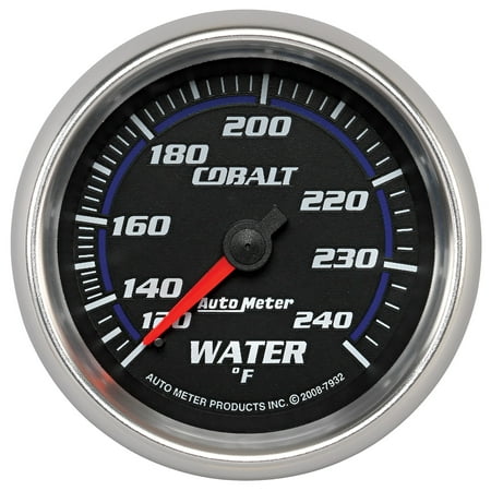 AUTO METER 7932 2-5/8IN WATER TEMP, 120- 240F, MECH, COBALT