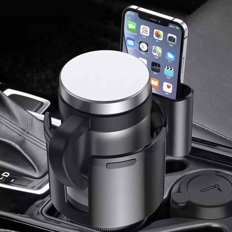 JOYTUTUS Car Cup Holder Expander with Offset Base, Compatible with YETI,  Hydro Flask, Nalgene,Cup Holder for Car Hold 18-40 oz Bottles and Mugs,  Other Bottles in 3.4-3.8 