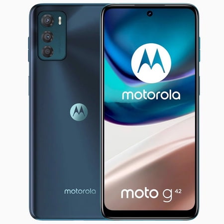 Motorola Moto G42 Dual-SIM 128GB ROM + 4GB RAM (GSM Only | No CDMA) Factory Unlocked 4G/LTE Smartphone (Atlantic Green) - International Version