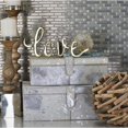 thumbnail image 3 of DecMode Handmade Cowhide Storage Silver Leather Decorative Box with Stitching Detail, 2 Count, 3 of 14