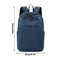 Beautynvta Leisure Backpack, Solid Color Nylon Bag with Strong Load-Bearing Capacity, Adult Lightweight Backpack for Travel Hiking, 8.7" x 13", Blue