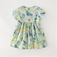 thumbnail image 3 of Baby Girl Dresses Short Sleeved Floral Summer Beach Dress Casual Clothes Sleeveless Skirt Sundress Casual Dresses,Size 18-24 Months, 3 of 9