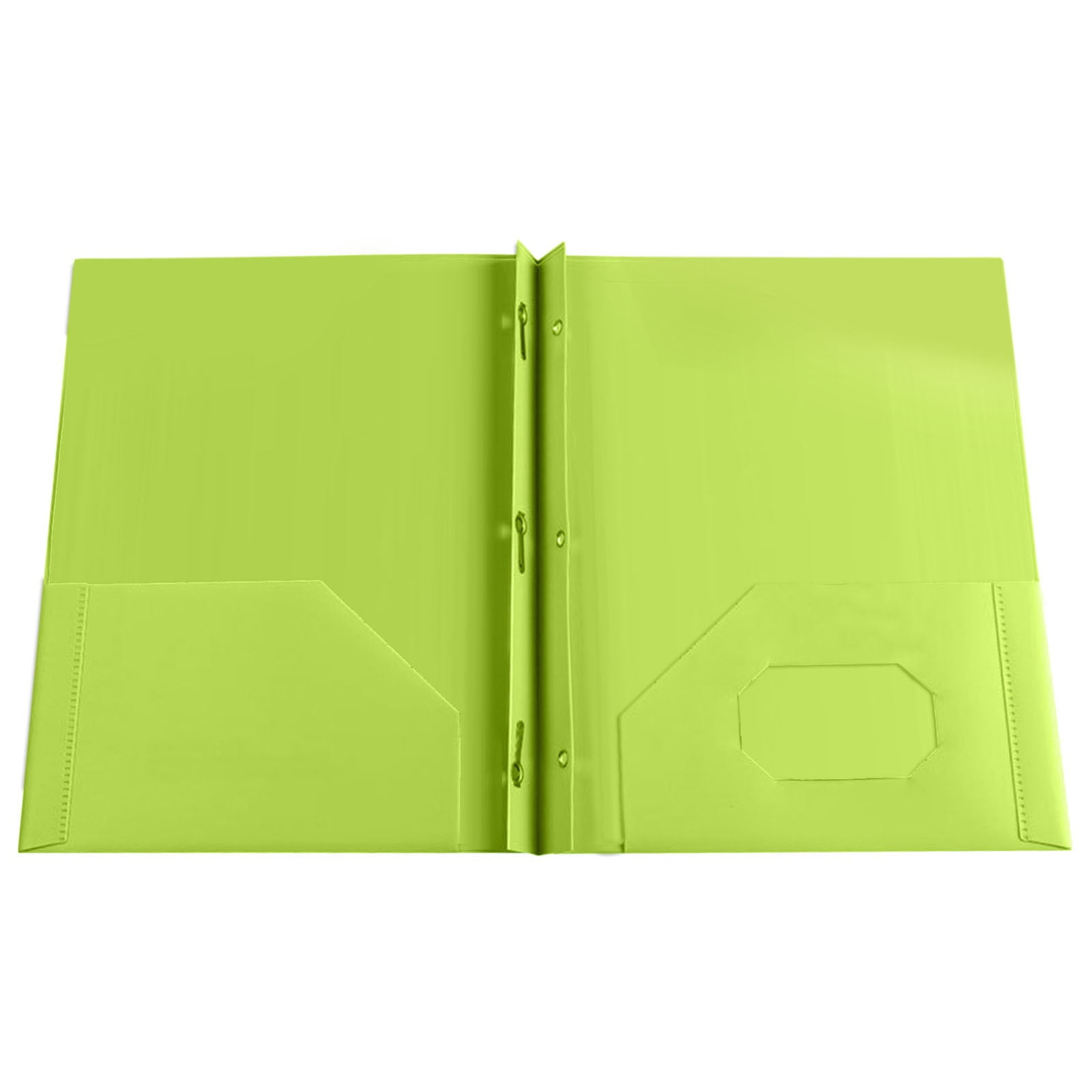 JVBTVB 10 Pcs Heavy Duty Plastic Pocket Folders - Letter Size File Folders with Pockets for Office & School Organization, Back to School Supplies, 7 Fashion Colors, Durable Document Organizer
