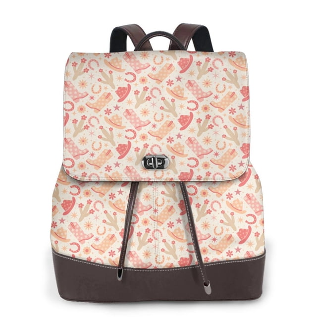Fotbe Cowgirl Boots 4 Mochila Bolso con Estampado para Mujer, Mochila Antirrobo de Nylon Impermeable, Bolsa Ligera de Hombro