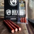 thumbnail image 5 of Bearded Butchers Hot Beef Sticks, 18g Protein Habanero Heat, Stuffed with Ghost Pepper Cheese, No MSG, Gluten Free, No Nitrates Added, Clean Ingredients, Ready to Eat, 2.65 oz (3-Pack), 5 of 9