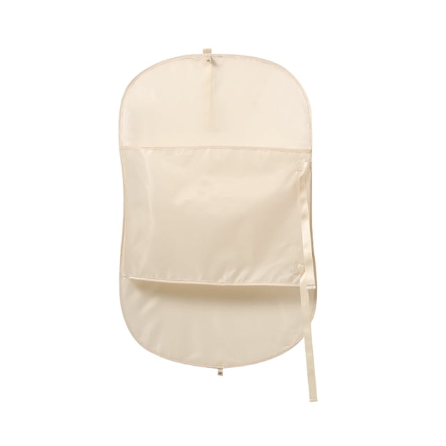 Hanging Clothes Storage Compressed Dustproof Cover for Wardrobe Polyester Beige Space Saving Organizer