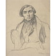 thumbnail image 2 of Théodore Chassériau 15x18 Gold Ornate Wood Frame and Double Matted Museum Art Print Titled - August Ottin (1833), 2 of 4
