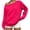 Hot Pink #11, variant on WULMLEO Oversized Sweatshirts for Women Waffle Knit Fall Long Sleeve Off Shoulder Shirts Casual Soft Comfort Tops Oversized Athletic Pullover with Big Pockets Hot Pink M