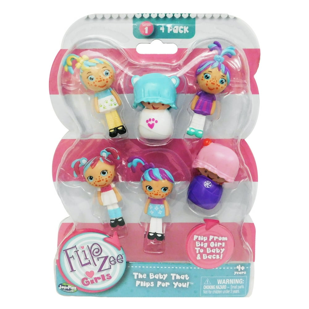 4 pack Flipzee Girls Collectibles