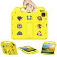 thumbnail image 6 of Nalacover Cartoon Handle Case for Apple iPad Air 11 inch 2024 Case, EVA Foam Cute Pattern with Pencil Holder Kickstand Cute Shockproof PC Case for iPad Pro 11 inch 2024, Yellow, 6 of 9