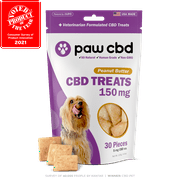 PawCBD Peanut Butter Treats 150mg. - 30 Treats for Small Dogs