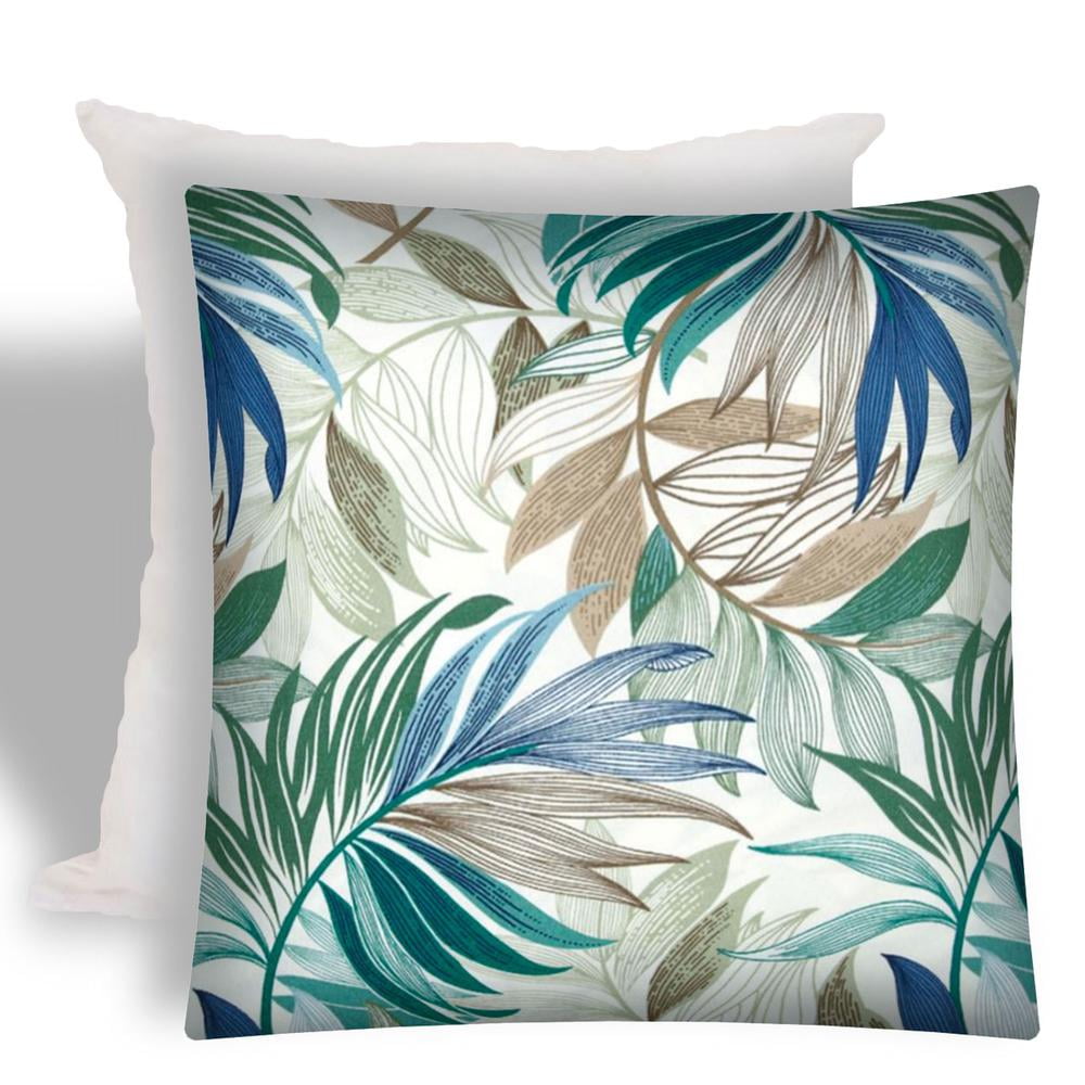 ST IVES Indoor/Outdoor Zippered Pillow Covers with Inserts (Set of 2