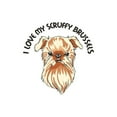 thumbnail image 2 of CafePress - LOVE MY SCRUFFY BRUSSELS Throw Blanket - Soft Fleece Throw Blanket, 50"x60" for All Ages, 2 of 4