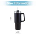 thumbnail image 2 of 1pcs Stainless Steel Straw Mug Straw Ice Bar Mug Car Portable Thermal Mug, 2 of 6