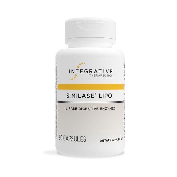 Integrative Therapeutics Similase Lipo - Digestion Supplement for Daily Enzyme Support* - Gastrointestinal Health & Gut Support Supplement - Dairy-Free & Vegan - 90 Capsules (45 Servings)