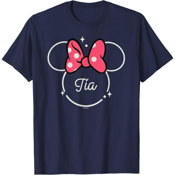 Minnie Mouse Tía Aunt Head Icon Magic DTG Print Unisex T-Shirt