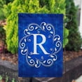 thumbnail image 3 of America Forever Winter Monogram Letter R Garden Flag Vertical Double Sided 12.5 x 18 inches Snowflakes in Winter Holiday Seasonal Decor for Outdoor, Yard, Porch Decoration, Blue Garden Flag, 3 of 6