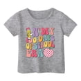 thumbnail image 3 of T-shirts Filles Enfants Filles Garçons Col Rond Manches Courtes Tee Été Décontracté T-Shirt Hauts Filles, Tees Gris 1 An-2 Ans, 3 of 4