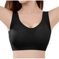 thumbnail image 6 of Aezemi Plus Size Women Thick Strap Bras Push up No Underwire Supportive Full Coverage Bra, Wireless Comfy Seamless Lightweight Pullover Back Smoothing Bralette M, 6 of 7