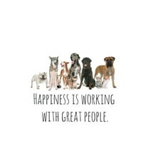 Happiness is working with great people.: Perfect goodbye gift for coworker that is leaving / going away gift for your co worker, boss, manager, employ