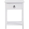thumbnail image 6 of Small Night Stand with Storage Shelf and Drawer, Wood Nightstand for Bedrooms, Solid Wooden Night Table, Set of 2, White, 6 of 10