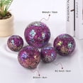 thumbnail image 5 of Uxcell 1-Pack Decorative Ball for Bowls, 4 Inch Mosaic Glass Balls Decorative Glass Orbs for Home Decor/Dining Tables [Purple], 5 of 7