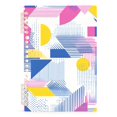 thumbnail image 7 of FORMRS 1-Subject Spiral Notebook 8" x 5" College Ruled 60 Refillable Sheet A5 Hard Cover, 2 Pack, Retro Simple Shapes, 7 of 7
