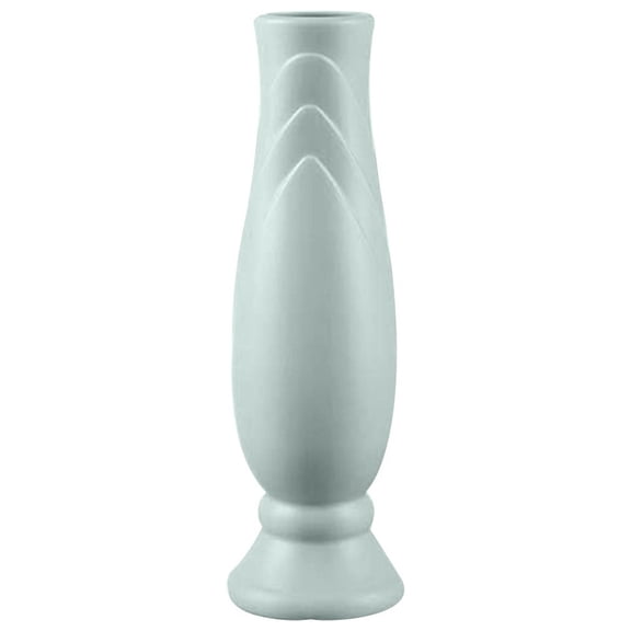 JeashCHAT Flower Vase 8.5 inch Lightweight Plastic Vase for Bookshelf,Dinner Table,Indoor Office Desktop,Meeting Room,Bathroom,Countertop,Christmas Wedding Centerpiece,Green