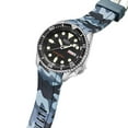 thumbnail image 2 of CRAFTER BLUE CB10/CB10F Curved End Watch Band Soft Rubber Strap Replacement for Seiko Skx / SRPDxx /5 Sports / 5 GMT Series, 2 of 4