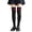 Black, variant on StSilkitty Over the Knee Socks for Girls Cute Bowknot Lightweight Soft Knit Socks School Uniform Socks Size 3-13