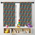thumbnail image 5 of Blackout Kids Curtains,Multicolor Bigfoot Pattern Childrens Insulated Curtains Set Of 2,Bedroom Essentials,Toddler Room Decor 42x54in(106x137cm), 5 of 5