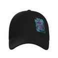 thumbnail image 2 of XMXT Baseball Cap, Game Repeat Cool Blue Print Sun Hats for Men, One Size Black, 2 of 9