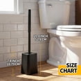 thumbnail image 2 of propuri 2Pack Toilet Bowl Brush and Holder Set - Toilet Scrubber Brush,Cleaning Brush,Bathroom Decor,Cleaning Supplies,Household Essentials,Black, 2 of 6