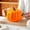Orange, variant on YingYouFu Halloween Ceramic Pumpkin Bowl with Lid 400ml Two Handles for Milk Oatmeal Soup Breakfast Tableware Holiday Gift