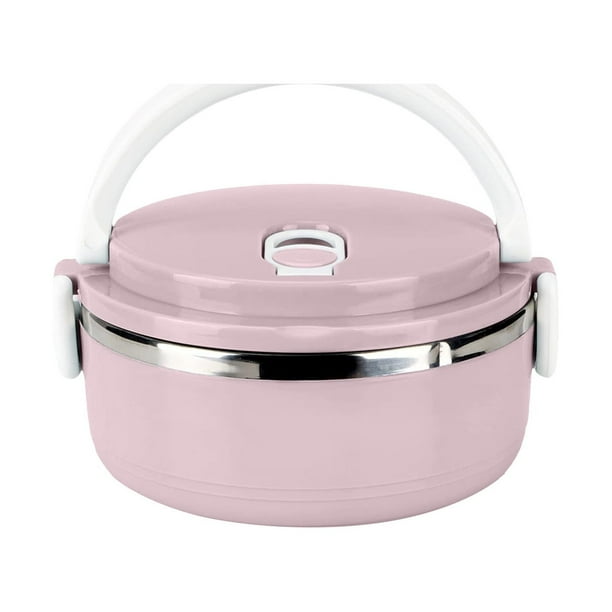 Pisexur Batería de cocina Lonchera de acero inoxidable, lonchera de plástico multicapa con aislamiento para estudiantes. para la cocina del hogar