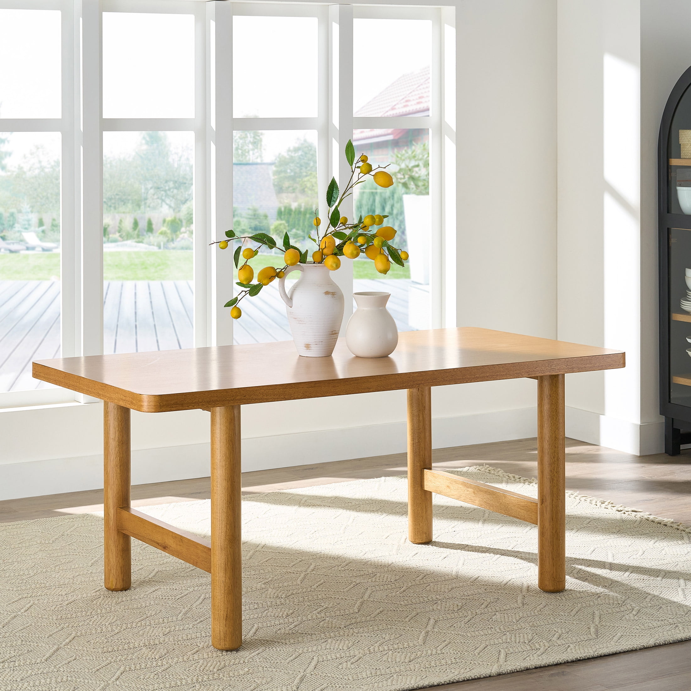 Better Homes Gardens Adlin Rectangle Dining Table Charcoal Finish