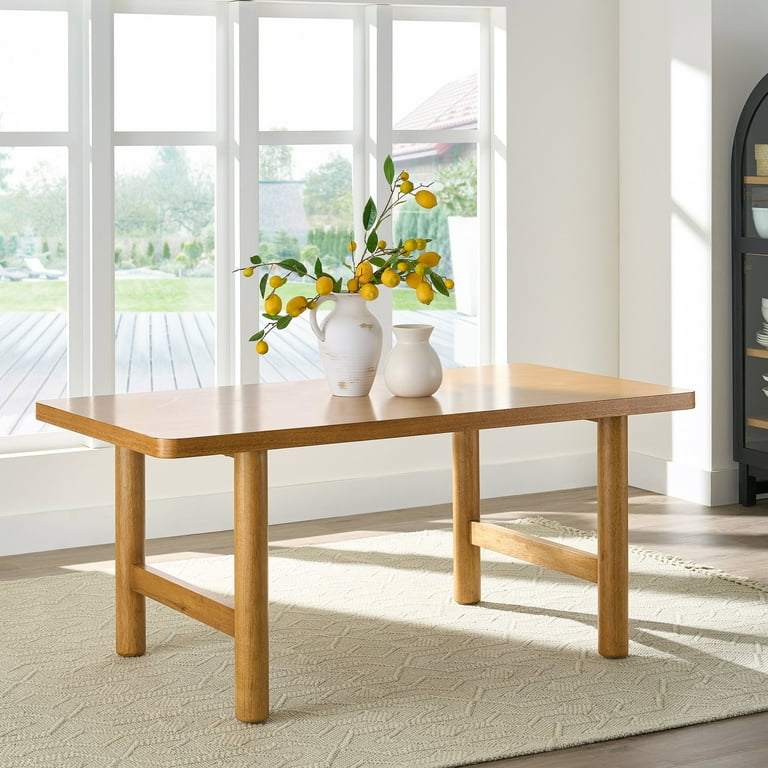 Better Homes & Gardens Adlin 70 in Rectangle Dining Table, Light