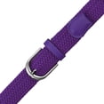 thumbnail image 4 of Falari Men Women Canvas Elastic Fabric Woven Stretch Braided Belt - Dark Purple Small, 4 of 5