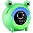 thumbnail image 1 of Reloj despertador para niños, bonito despertador con forma de rana para dormitorio infantil, máquina de sonido, temperatura, reloj despertador digital para niños y niñas, regalos de cumpleaños, 1 of 5