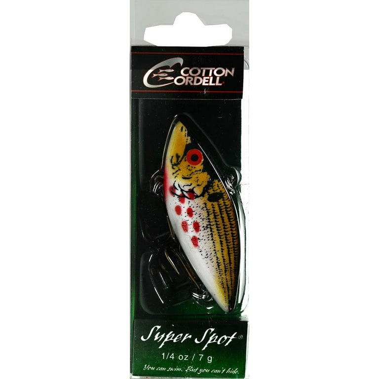 Cotton Cordell Super Spot Fishing Lures, Wounded Shad, 2.5-inch