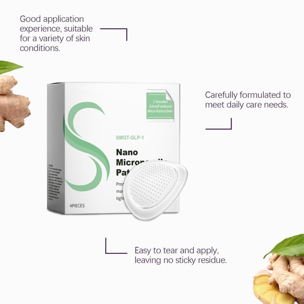 glp-1 microneedle Nano-Microneedle Patch, Advanced Glp-1 Patches, Nano GLP-1 Patch, Firming Patches for Skin and Body Care, Long Lasting Nano Micro Needle Patches for Women Beauty