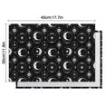 thumbnail image 6 of Black Moon Skull Pattern Summer Placemats Table Placemats Set Of 4-Linen Kitchen Washable Placemats Table Mats 11.8"x17.7" Non-Slip Heat Resistant, 6 of 6