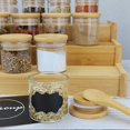 thumbnail image 4 of 2X 3-Tier Non-Expandable Bamboo Spice Rack Step Shelf Cabinet Organizer, 4 of 8