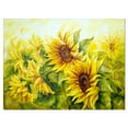 thumbnail image 2 of Tournesols Ensoleillés Jaune Vif - Peinture Florale sur Toile, 2 of 3